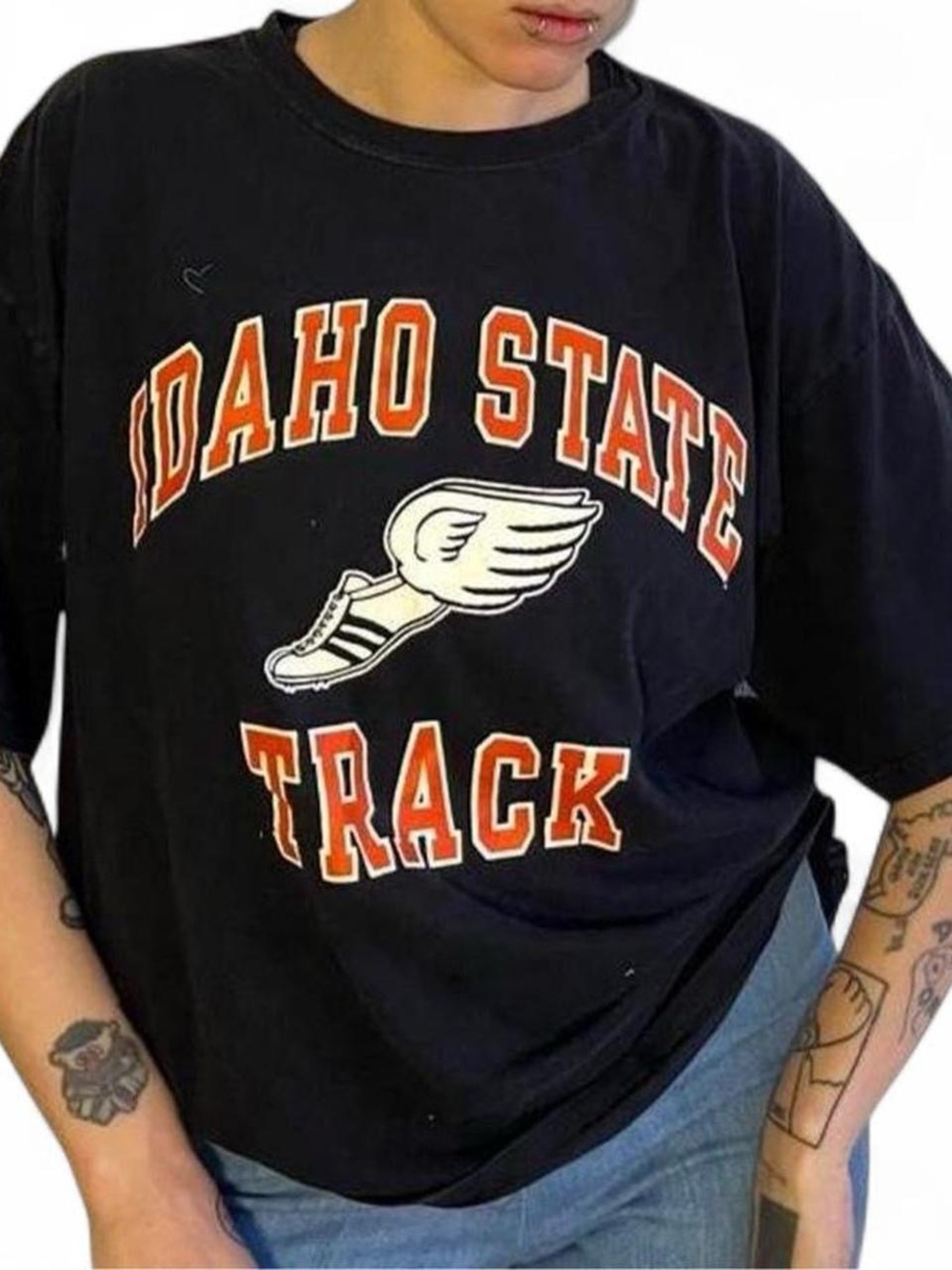 Champion Black Idaho State Graphic T